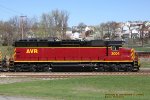 Allegheny Valley Railroad, AVR 3004, ex-KCS SD45 rebuilt as an SD40-3r, at Everson, Pennsylvania. March 27, 2012. 